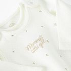 Cool Club, Set pentru fete, Body cu maneca lunga, Salopeta cu botosei, alb