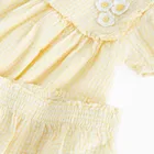 Cool Club, Set pentru fete, Rochie cu maneca scurta pentru fete, Pantaloni scurti bloomers, muselina, mix