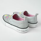 Cool Club, Tenisi tip slip on pentru fete, argintiu