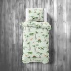 Dinozauri, set lenjerie de pat single, 140-200 cm