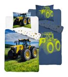 Fluo, set de lenjerie de pat pentru tineri, 160-200 cm + 70-80 cm, Tractor