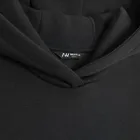 Hanorac basic negru oversize NOWEAR