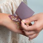 Kidea, markere sclipitoare pentru tatuaje cu sabloane, 3 culori
