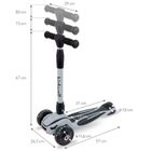 Kidwell, Jax, trotineta cu 3 roti, gri-negru