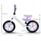 Kidwell, Rebel LED, bicicleta fara pedale, alb-violet