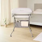 Kinderkraft, Bubbly, cada cu masa de infasat pe cadru, gri