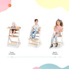 Kinderkraft, Enock, scaun pentru hranire copii 3in1, negru