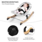 Kinderkraft, Finio, sezlong cu functie de balansoar, negru/alb