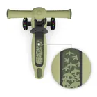 Kinderkraft, Halley 2, trotineta cu 3 roti de echilibru 2in1, LED, Grassland Green