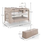 Kinderkraft, Leody Up, patut de volaj cu accesorii, beige