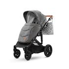 Kinderkraft, Prime, carucior multifunctional 2in1, gri + geanta Mommy Bag