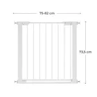 Kinderkraft, Safe Snap, poarta de siguranta, alb