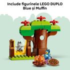 LEGO DUPLO Bluey, Muffin si Blue, fetele care aduc pizza, 10469