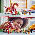 LEGO NINJAGO, Dragonul de lava transformator cu val de caldura, 71793