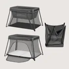 Lionelo, Alice, patut de volaj, 3in1, Grey