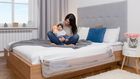 Lionelo, Eva, bariera de protectie pentru patut, Grey Melange