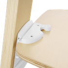 Lionelo, Floris, scaun inalt din lemn, White Natural
