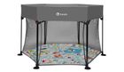 Lionelo, Roel, tarc de joaca pentru copii, 112-112 cm, Grey Multicolor