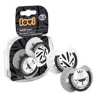 Lovi, Salt & Pepper, suzeta dinamica din silicon, 0-3 luni, 2 buc.