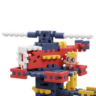 Marioinex, Mini Waffle, City, Statia de pompieri, set de constructie, 280 piese