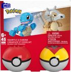 MEGA Pokemon, Squirtle si Cubone, set de constructie, 45 piese