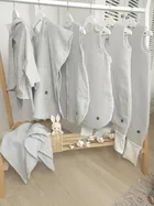 MimiNu, scutece din muselina, gri, 30-30 cm, 2 buc.