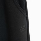 Pantaloni de trening negri cu croiala larga NOWEAR