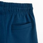 Pantaloni scurti albastri din bumbac pieptanat NOWEAR