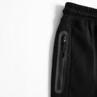 Pantaloni scurti regular negri cu snur NOWEAR