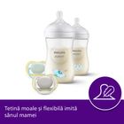 Philips Avent, Natural, Response, set: 2 biberon 260 ml si 2 tetine ultra moi, 0-6 luni, SCD837/11