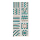 Smiki, covoras din spuma, puzzle, turcoaz, 96 elemente, 180-180 cm