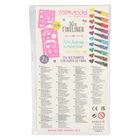 Top Model, set de creioane cu varf fin si sabloane, 10 culori