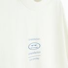 Tricou alb cu croiala relaxed S.W.Smiley NOWEAR