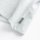 Tricou basic gri cu bumbac pieptanat NOWEAR