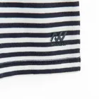 Tricou cu imprimeu in dungi si croiala crop NOWEAR