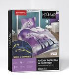 Unicorn, set lenjerie de pat single, fluo, 140-200 cm