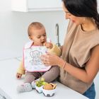 BabyOno, castron compartimentat cu lingurita, albastru