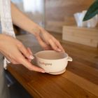 BabyOno, farfurie din silicon cu ventuza si capac, bej