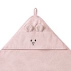 BabyOno, Halat de baie din bambus cu gluga, roz, 100-100 cm