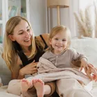 BabyOno, Patura tricotata din bambus, bej deschis, 75-100 cm