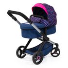 Bayer Design, Xeo, carucior multifunctional pentru papusi, bleumarin-roz