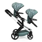 Bayer Design, Xeo Twin, carucior dublu pentru papusi, verde