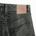 Bermude din denim cu croiala baggy unisex NOWEAR