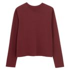 Bluza cu maneca lunga bordo NOWEAR