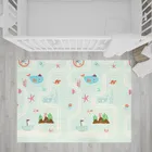 Bocioland, Orasul Apei, covoras din spuma pliabil, gri, 150-180 cm