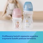 Canpol babies, EasyStart, Newborn baby, biberon cu gatul larg, 120 ml, bej, 0m+