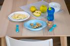 Chicco, set 2 farfurii, albastru, 12 luni+