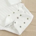 Cool Club, Body cu maneca lunga pentru bebelusi, bumbac organic, alb, set, 2 buc.