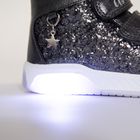 Cool Club, Ghete pentru fete, gri, talpa cu leduri, imprimeu Regatul de gheata