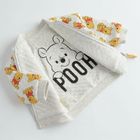 Cool Club, Hanorac pentru baieti, cu fermoar, cu doua fete, gri, imprimeu Winnie the Pooh